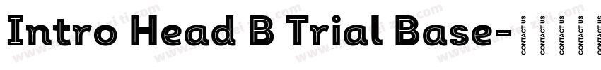 Intro Head B Trial Base字体转换
